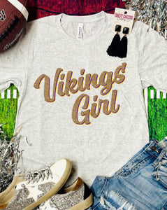 Vikings Girl Triblend Bella Tee