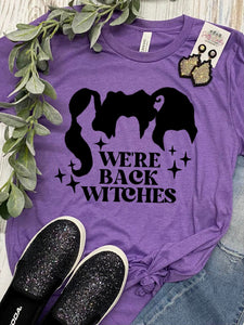 We're Back Witches Purple Tee