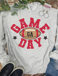 Game Day GA Ash Grey Sweatshirt