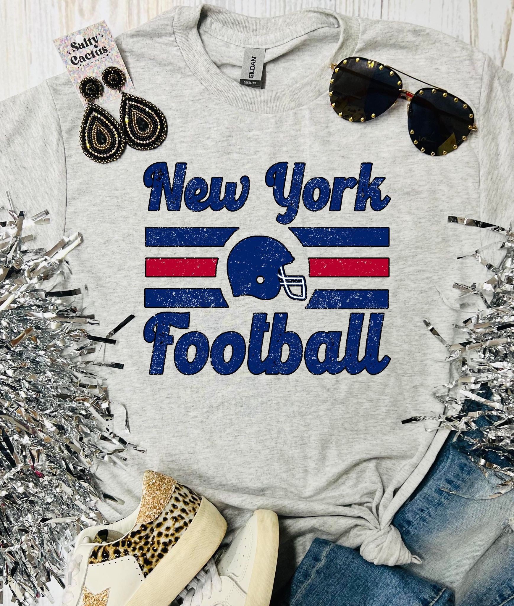 New York Football Ash Grey Tee