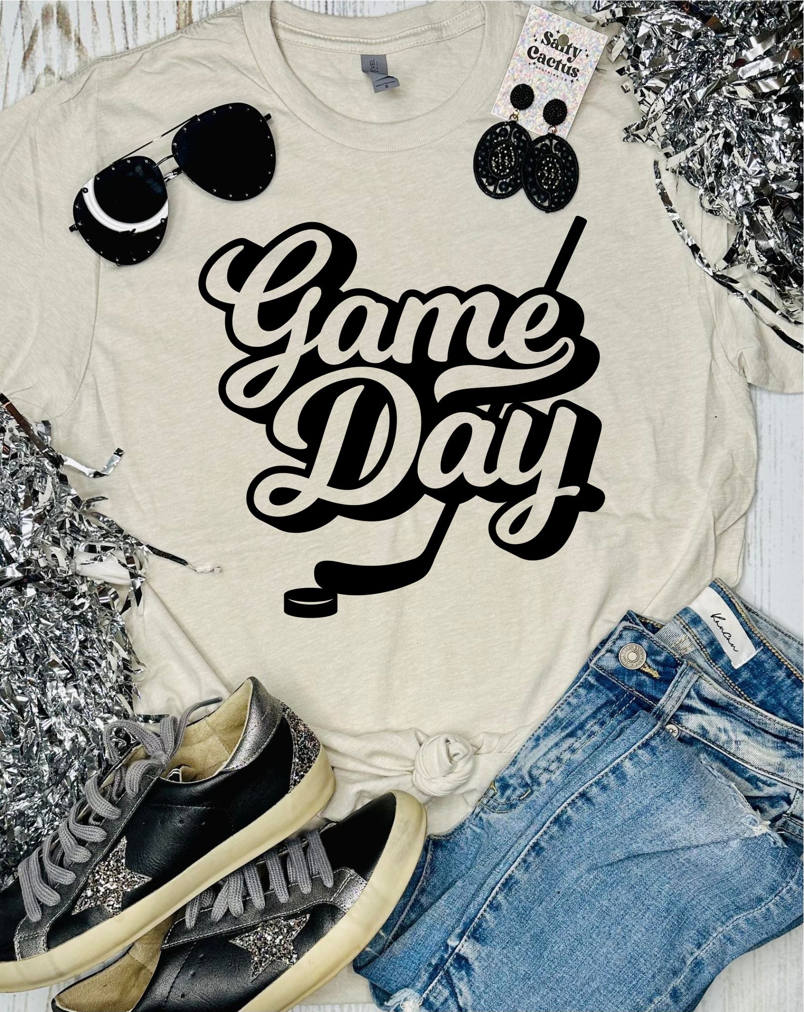 Game Day Hockey Tan Tee