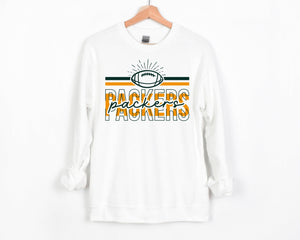 Packers Stacked White Sweatshirt