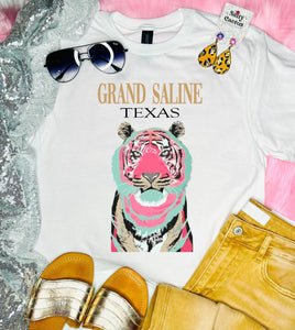 City State Boujee Tiger White Tee