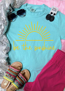 *DTF* Be The Sunshine Chalky Mint Comfort Color Tee