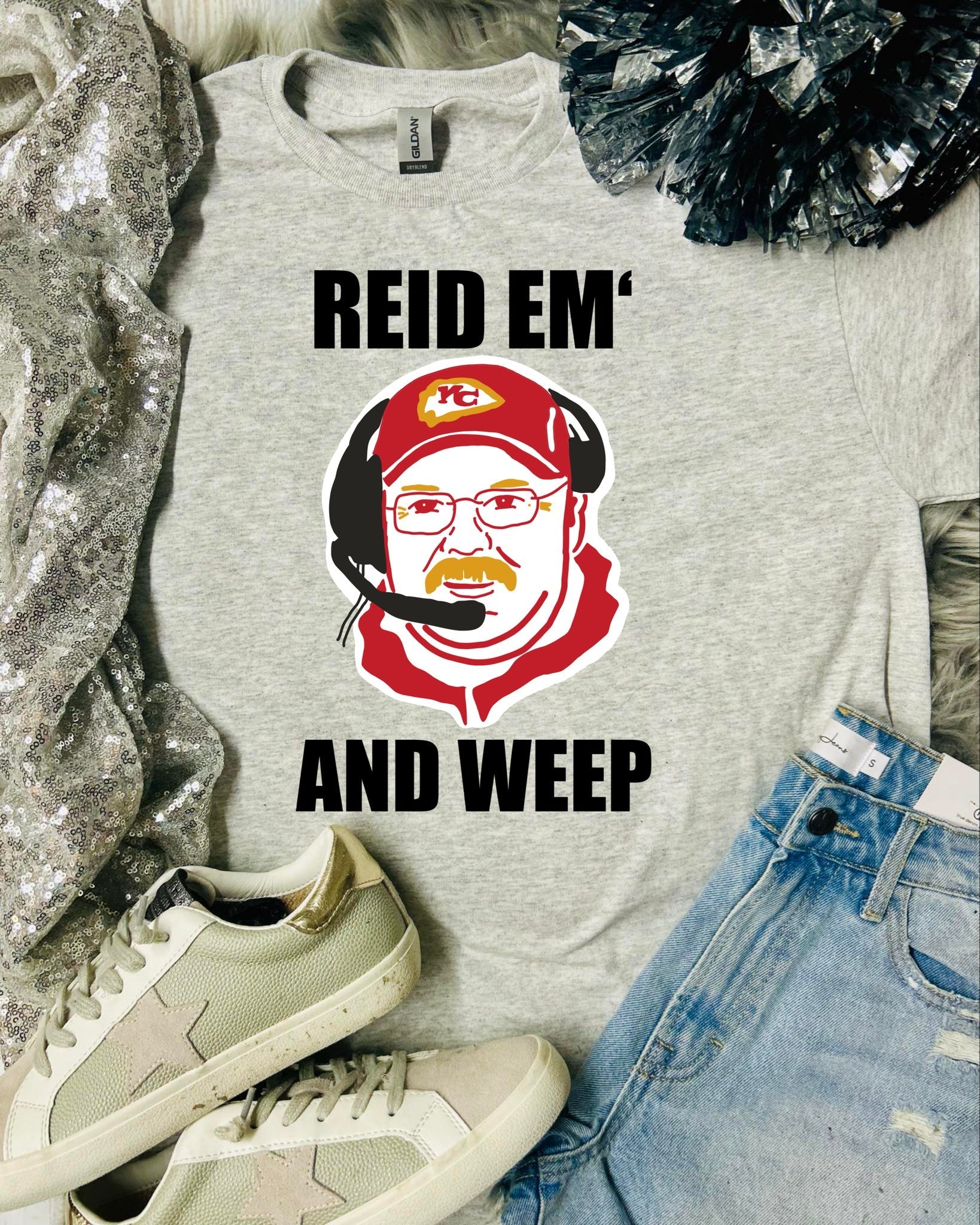 *SB* Reid EM' + weep ash grey tee