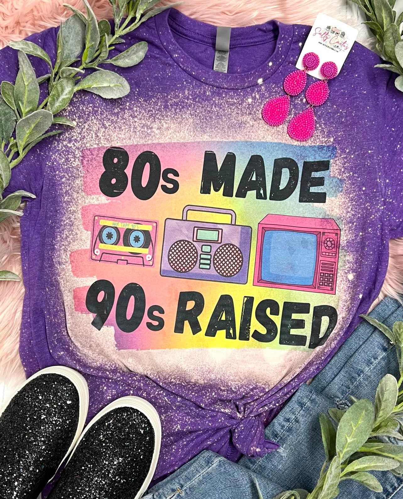 80's Made 90's Raised Purple Bleached Tee