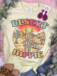 Desert Hippie Spring Green Bella Tee