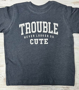 ** Boys Trouble Never Looked So Cute Navy Rabbit Skin