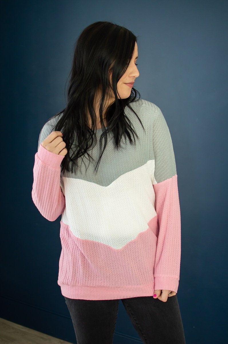 The Best in You Waffle Knit Top | Rose