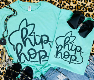 Hip Hop Easter Bunny Aqua Tee